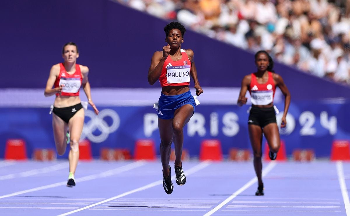 Marileidy Paulino of Team Dominican Republic competes during the Women's 400m Round 1 on day ten of the Olympic Games Paris 2024 at Stade de France on August 05, 2024, in Paris, France. (Photo by Christian Petersen/Getty Images)