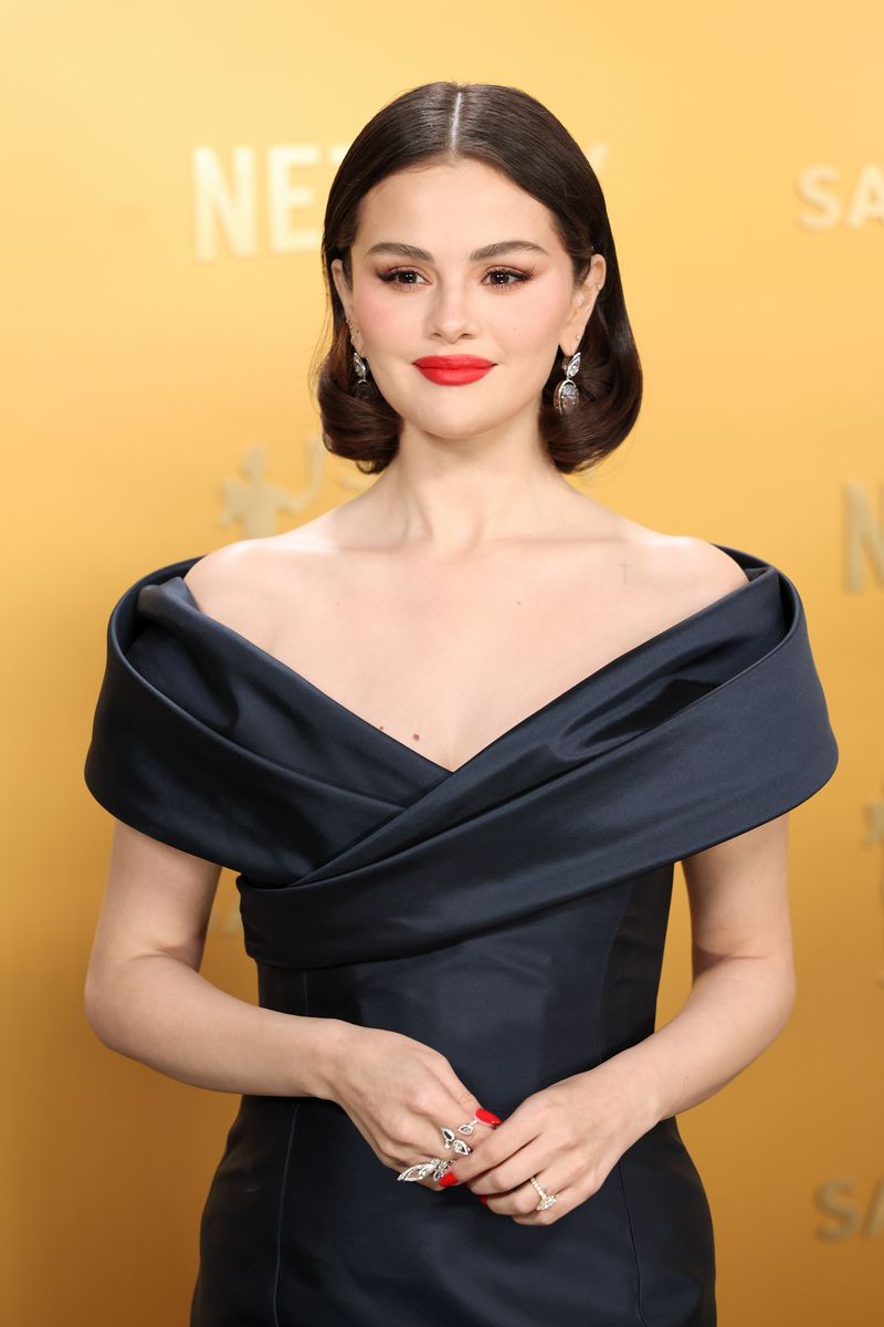 Selena Gomez at the 31st Screen Actors Guild Awards held at Shrine Auditorium and Expo Hall on February 23, 2025 in Los Angeles, California. 