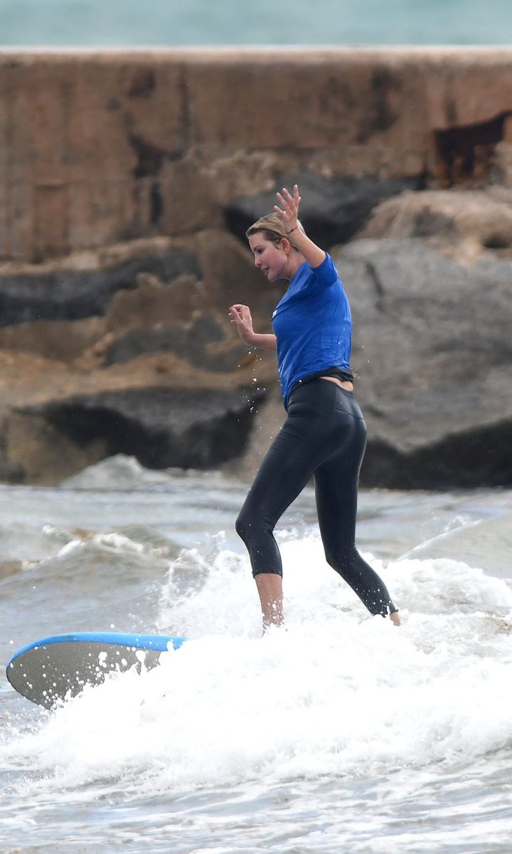 Ivanka went surfing in Miami on May 9