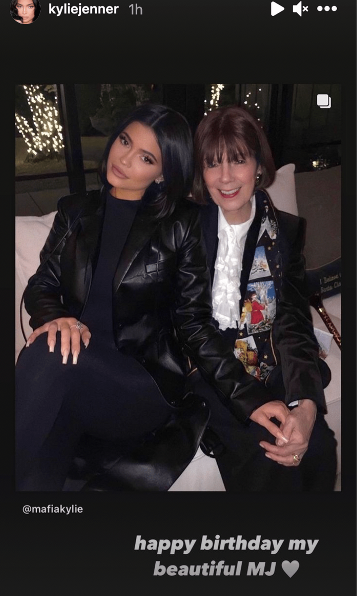 Kylie Jenner's birthday post for grandma MJ