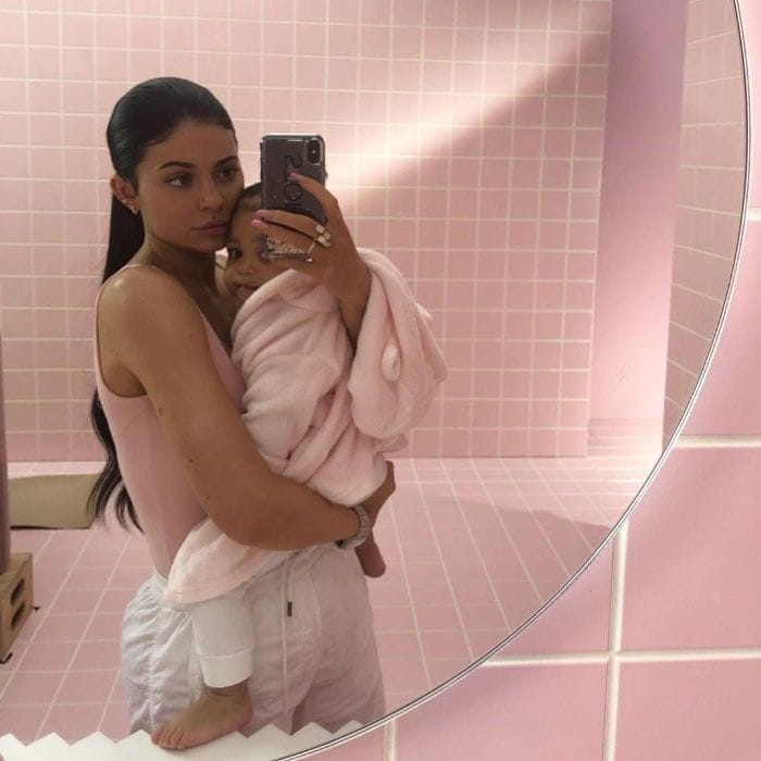 Kylie Jenner brings Stormi to work