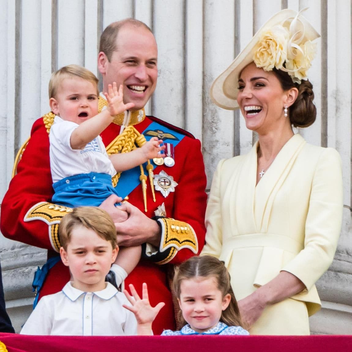 William could not have looked happier surrounded by his wife and three children at 2019's Trooping the Colour. The Duke told GQ in 2017, "I could not do my job without the stability of the family. Stability at home is so important to me. I want to bring up my children in a happy, stable, secure world and that is so important to both of us as parents."