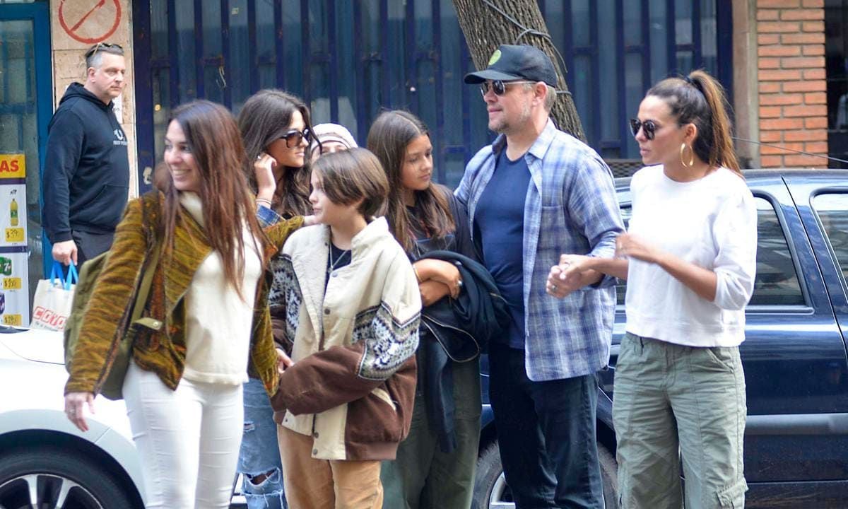 Matt Damon and his family