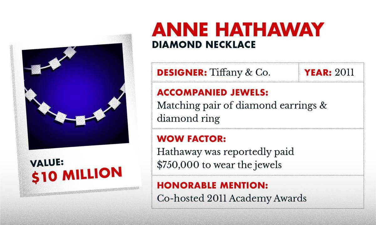 Anne Hathaway Academy awards jewelry