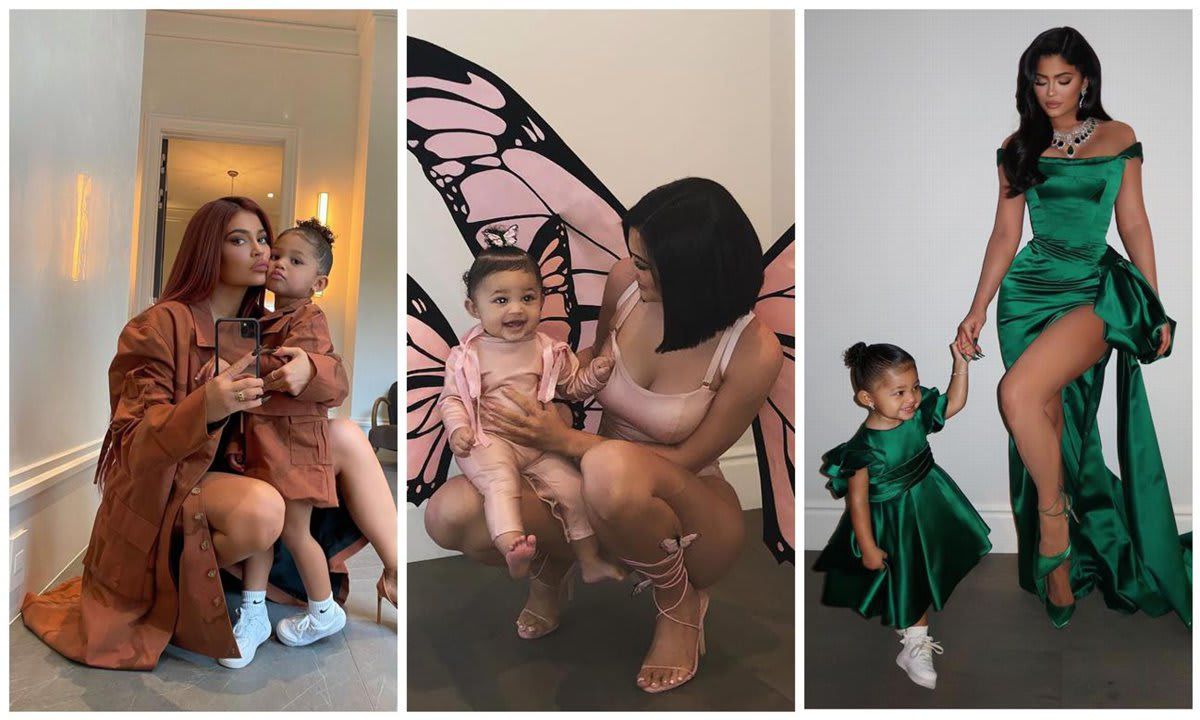 Stormi Webster and Kylie Jenner matching outfits