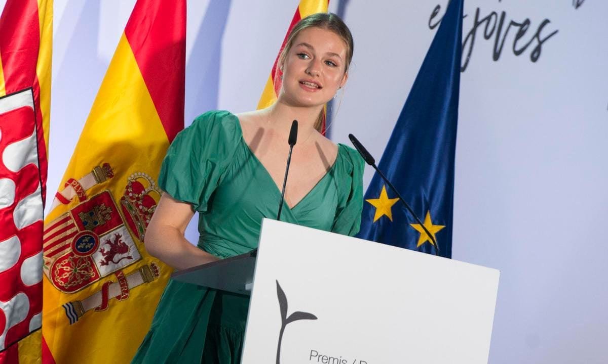 Princess Leonor speaks at the Princess of Girona Foundation Awards