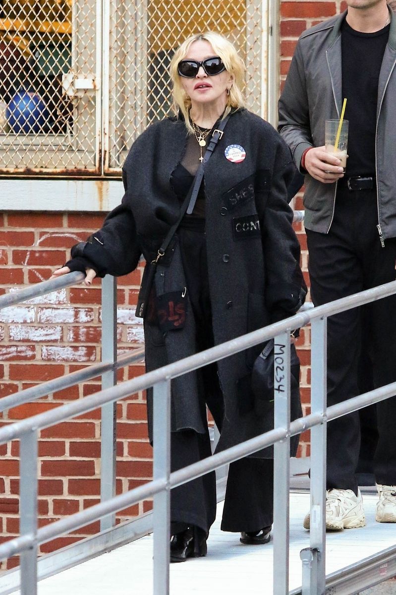 
Pop superstar Madonna and her daughter Lourdes are seen casting their vote with friends on Election Day in New York City. 