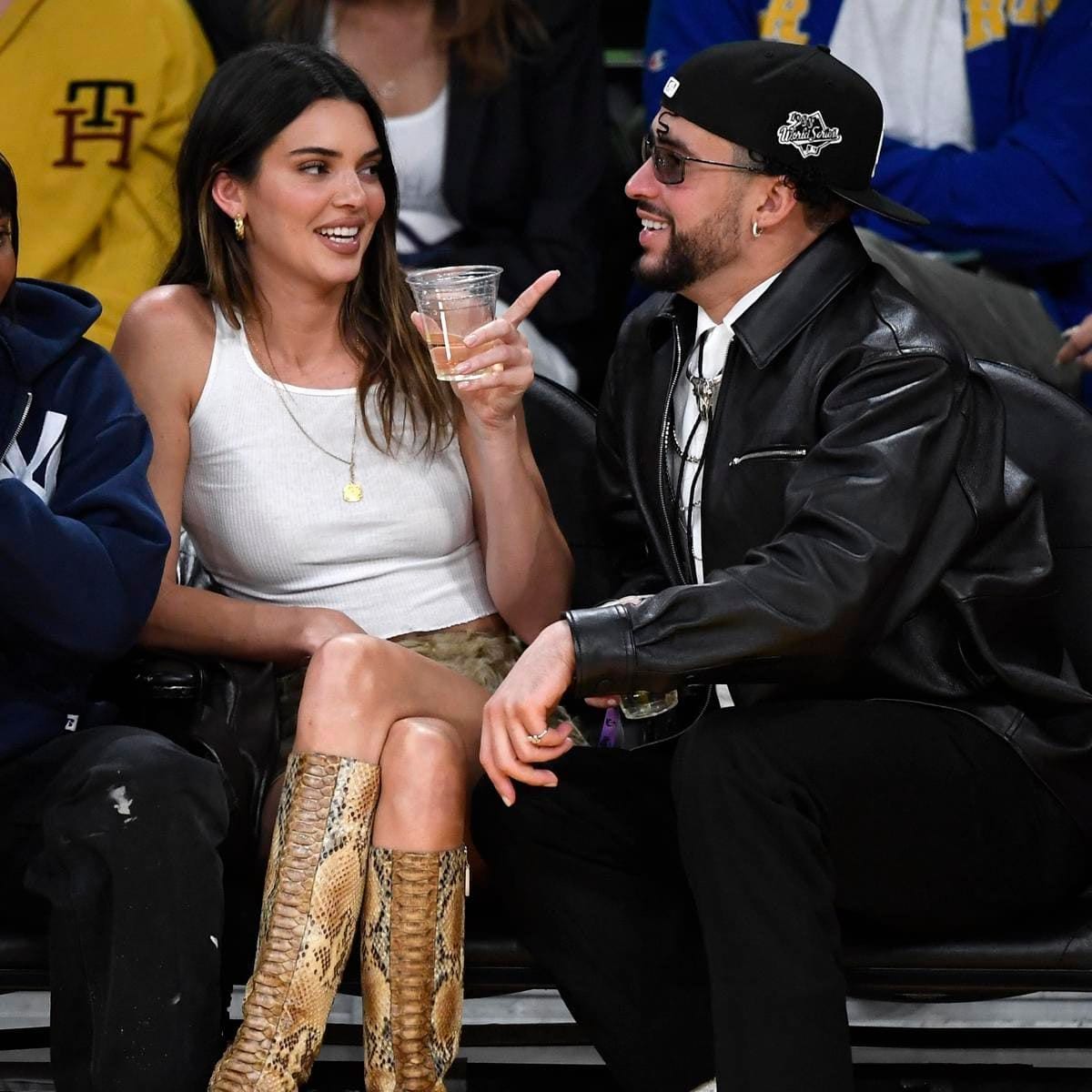 Celebrities At The Los Angeles Lakers Game