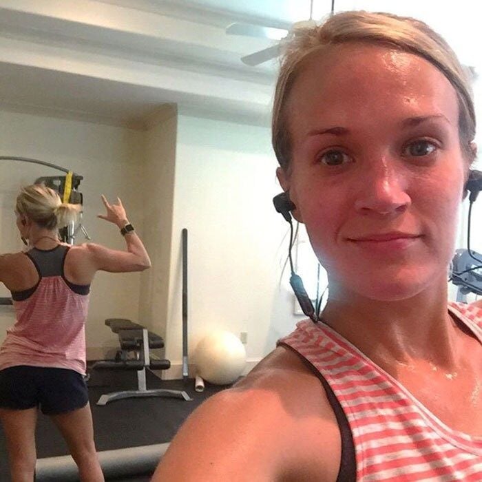 <a href="https://us.hellomagazine.com/tags/1/carrie-underwood/"><strong>Carrie Underwood</strong></a> showed us her workout face and enviable form! in this gym selfie.
<br>
Photo: Instagram/@carrieunderwood