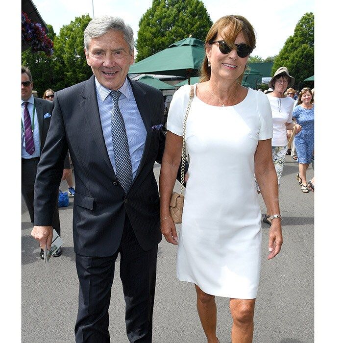 <B>DAY 4</B>
Kate Middleton's parents Michael and Carole arrived together to take in the matches a few days after their daughter had helped kick off the event.
Photo: Karwai Tang/WireImage