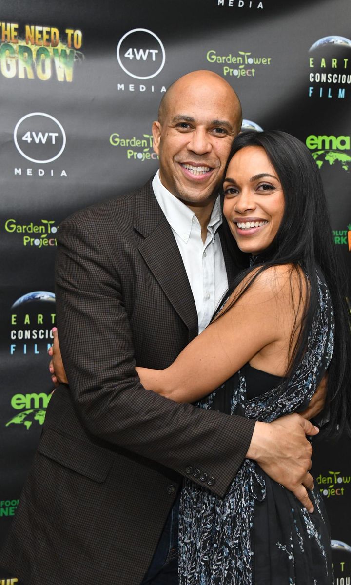 Rosario Dawson and Cory Booker