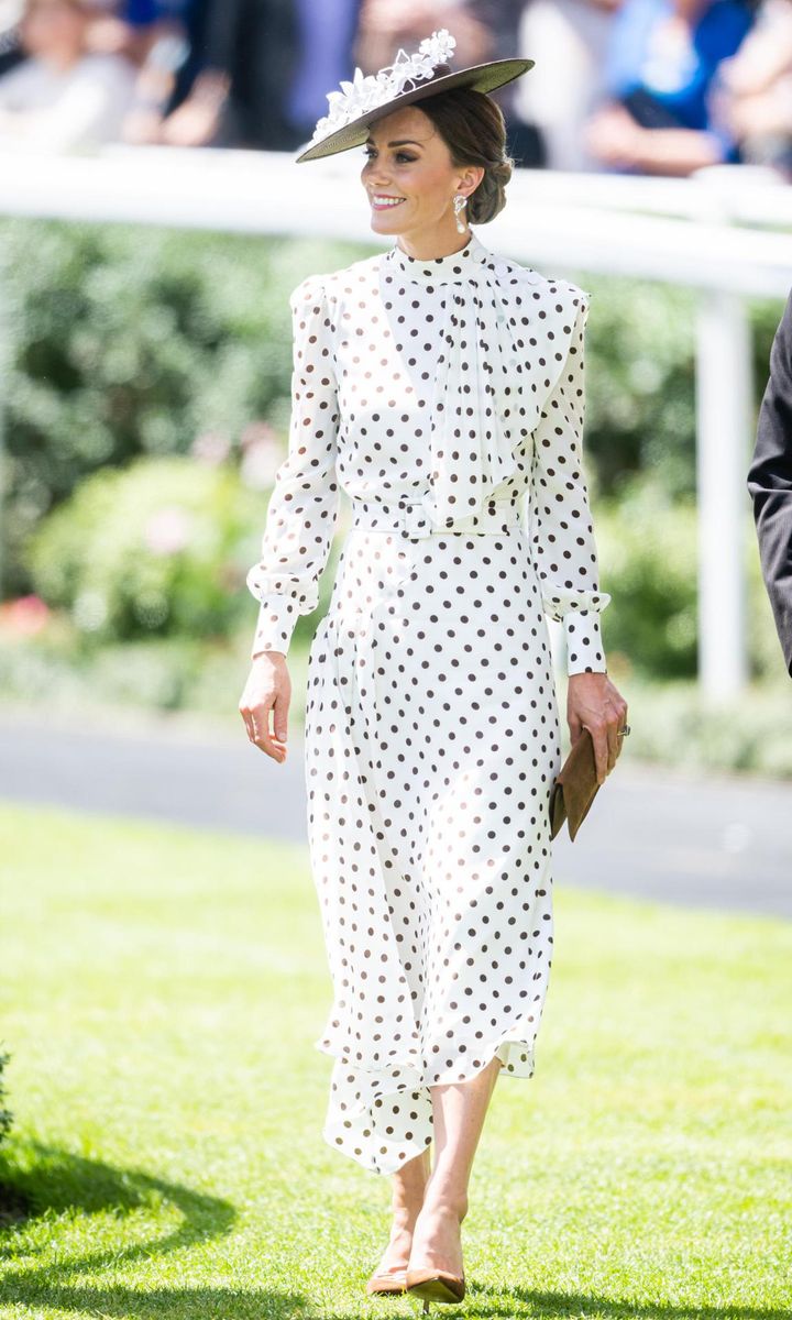 Kate wore Alessandra Rich to Royal Ascot on June 17