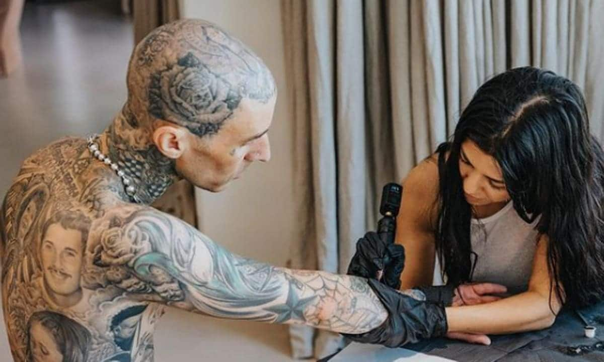 Kourtney Kardashian tattoos Travis Barker