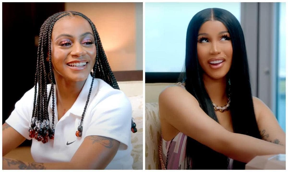 Cardi B and Sha'Carri get their nails done while promoting the 2024 Summer Olympics