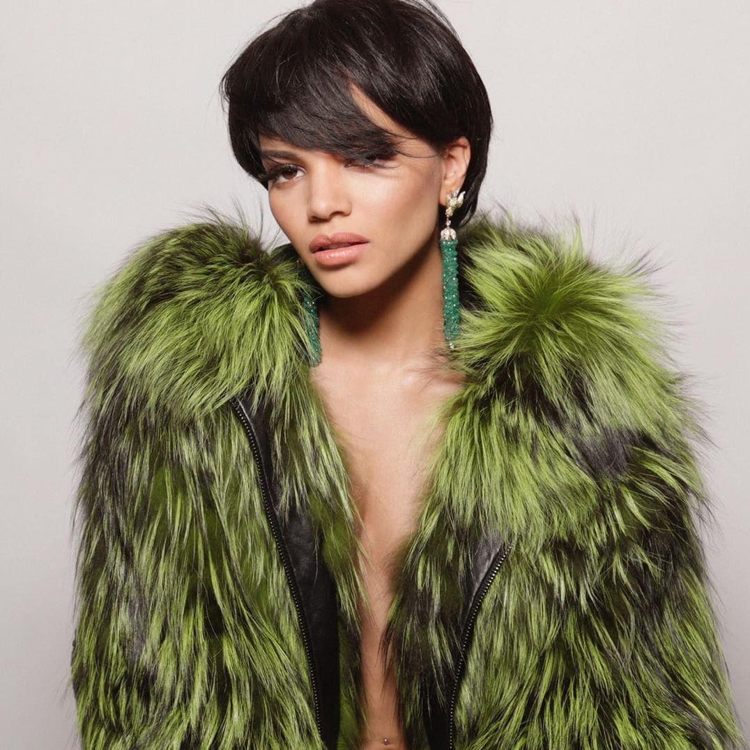 Leslie Grace pixie haircut