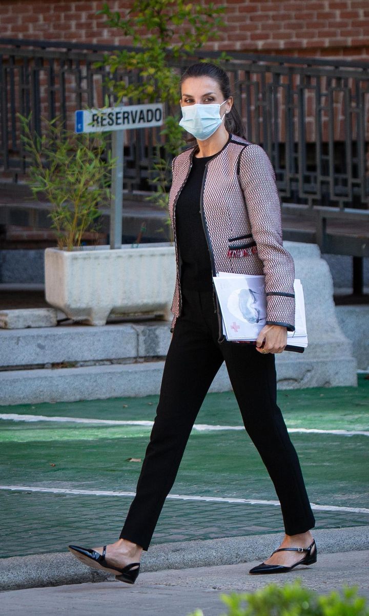 Queen Letizia attended a meeting at the Spanish Red Cross in Madrid