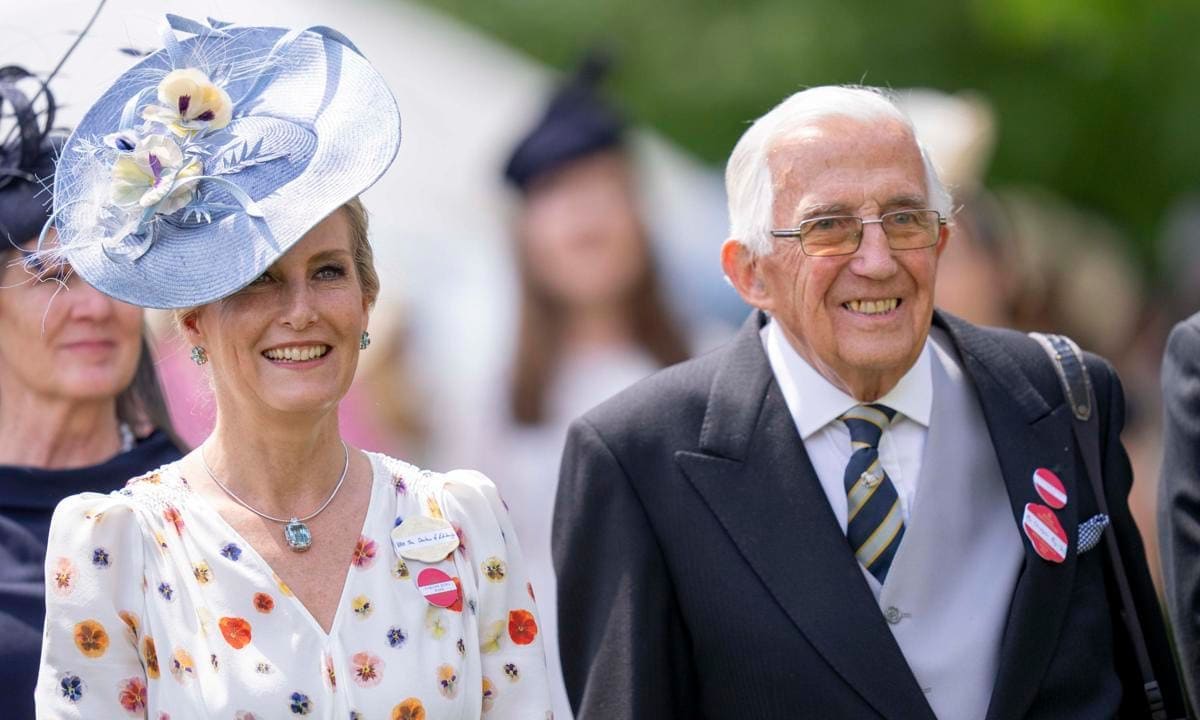 The Duchess attended the third day of Royal Ascot 2023 with her father. Sophie is Christopher Bournes Rhys-Jones' second child and only daughter.