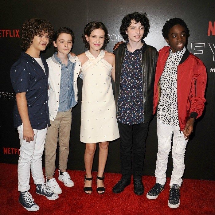 June 6: The cast of <i>Stranger Things</i> Gaten Matarazzo, Noah Schnapp, Millie Bobby Brown, Finn Wolfhard and Caleb McLaughlin attended the show's FYC event at Netflix FYSee Space in Beverly Hills.
Photo: Jason LaVeris/WireImage