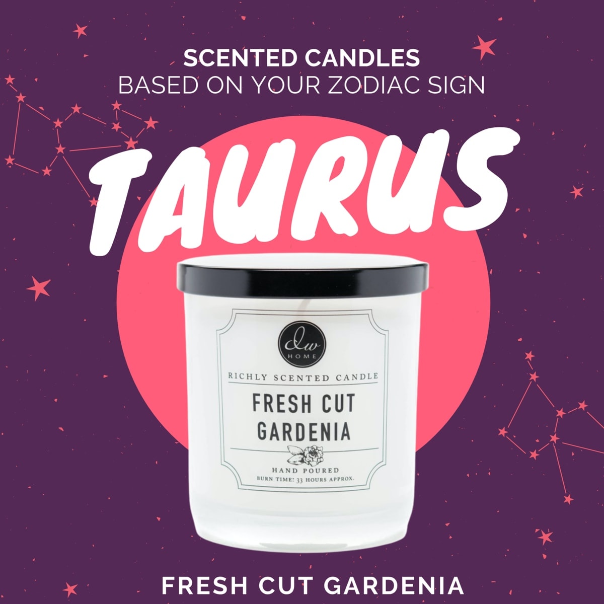 Candle scents based on your zodiac sign:Taurus