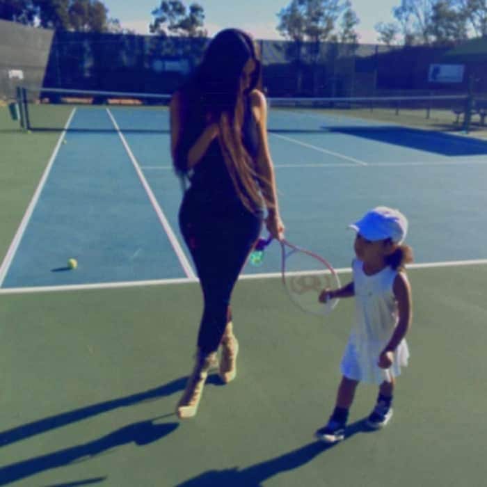 <b>February 2017</b>
Even Kim and Kanye's daughter's activewear is enviable! North wore a dress, sneakers and a matching hat as she practiced her swing.
Photo: Instagram/@kimkardashian