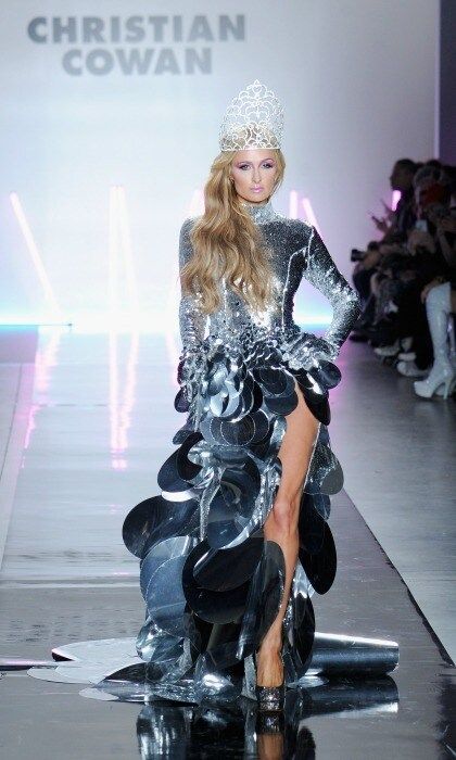 Paris Hilton was hot on the runway during the Christian Cowan Fall/Winter 2017 show.
Photo: Arun Nevader/Getty Images for Christian Cowan