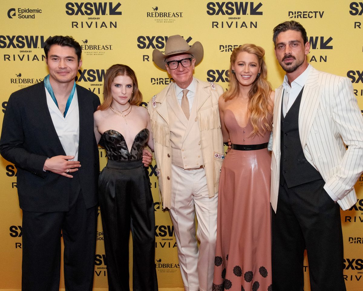 Hanry Golding, Anna Kendrick, Paul Feig, Blake Lively, Michele Morrone at "Another Simple Favor" Premiere