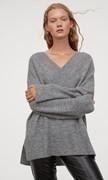 V-neck wool-blend sweater from Mango