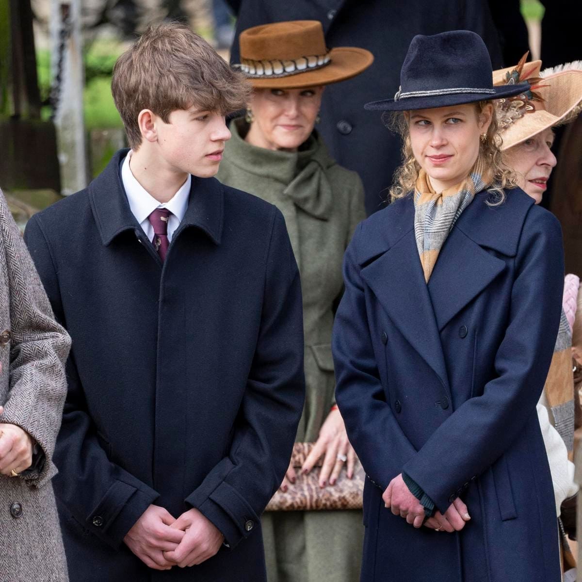 Prince Edward and Sophie's kids, James, Earl of Wessex and Lady Louise Windsor.