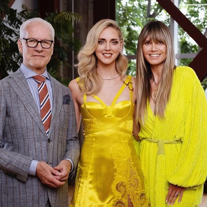 Heidi Klum, Tim Gunn and Chiara Ferragni