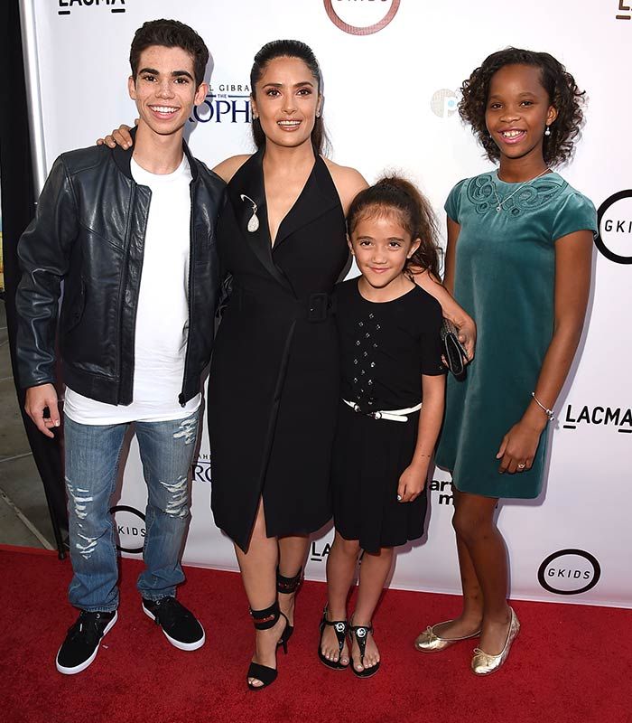 Cameron Boyce, Salma Hayek and daughter Valentina