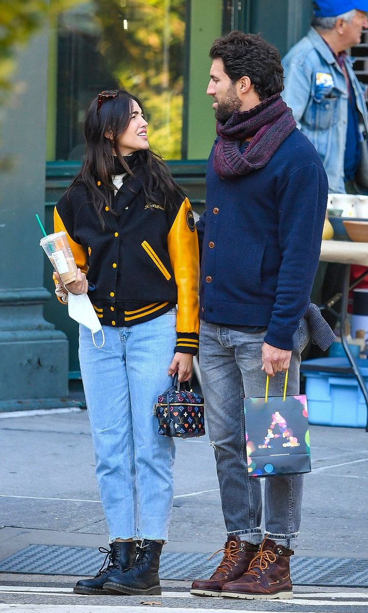 Eiza Gonzalez and boyfriend Paul Rabil go on a chilly stroll through NYC