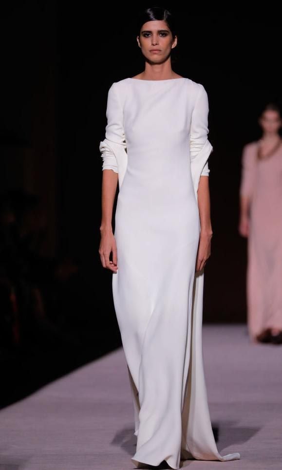 Long white dress from Tom Ford