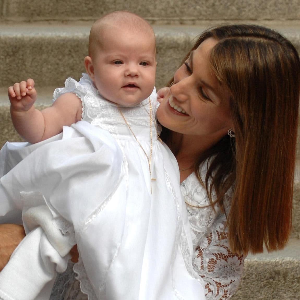 Prince Felipe and Princess Letizia present their daughter Infanta Sofia to Atocha's Virgin