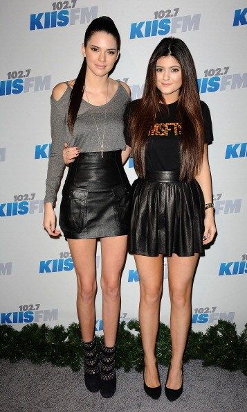 The sisters wore black leather skirts for KIIS FM's 2012 Jingle Ball.
<br>
Photo: Getty Images