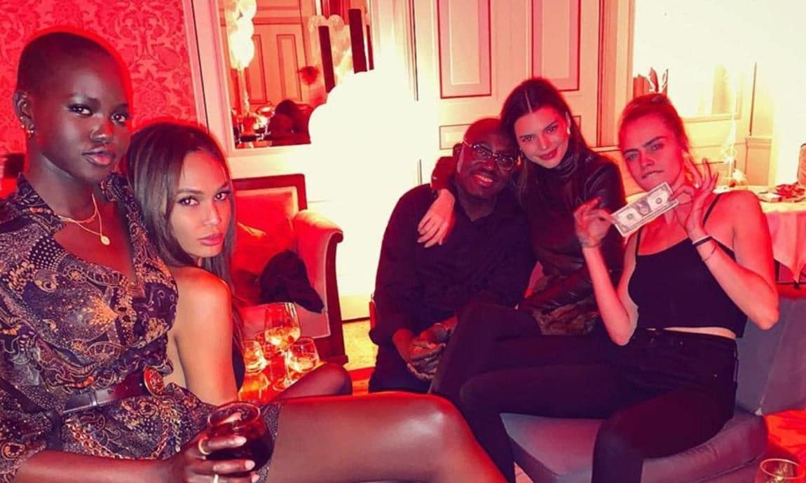 Joan Smalls, Cara Delevingne, Kendall Jenner at Edward Enninful's bday