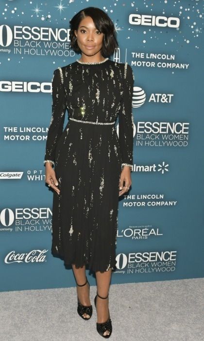 February 23: Gabrielle Union sparkled in Prada and Tiffany & Co. jewelry during the Essence Black Women in Hollywood Awards in Beverly Hills.
Photo: Amanda Edwards/Getty Images