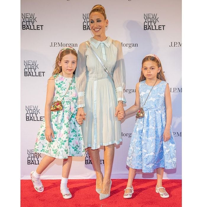 <b>Every once in a while, celebrities can get upstaged on the red carpet especially when they are accompanied by their sons or daughters! From <a href="https://us.hellomagazine.com/tags/1/sarah-jessica-parker/"><strong>Sarah Jessica Parker</strong></a> to <a href="https://us.hellomagazine.com/tags/1/angelina-jolie/"><strong>Angelina Jolie</strong></a>, scroll through to see which star parents brought their favorite dates their kids! to the red carpet or front row.</B>
Sarah Jessica Parker's twin daughters, Marion Loretta Elwell Broderick and Tabitha Hodge Broderick made an appearance on the red carpet on May 3, 2018. The adorable 8-year-olds looked just as stylish as their famous mom at the 2018 New York City Ballet Spring Gala at Lincoln Center in New York City.
Photo: Paul Zimmerman/WireImage