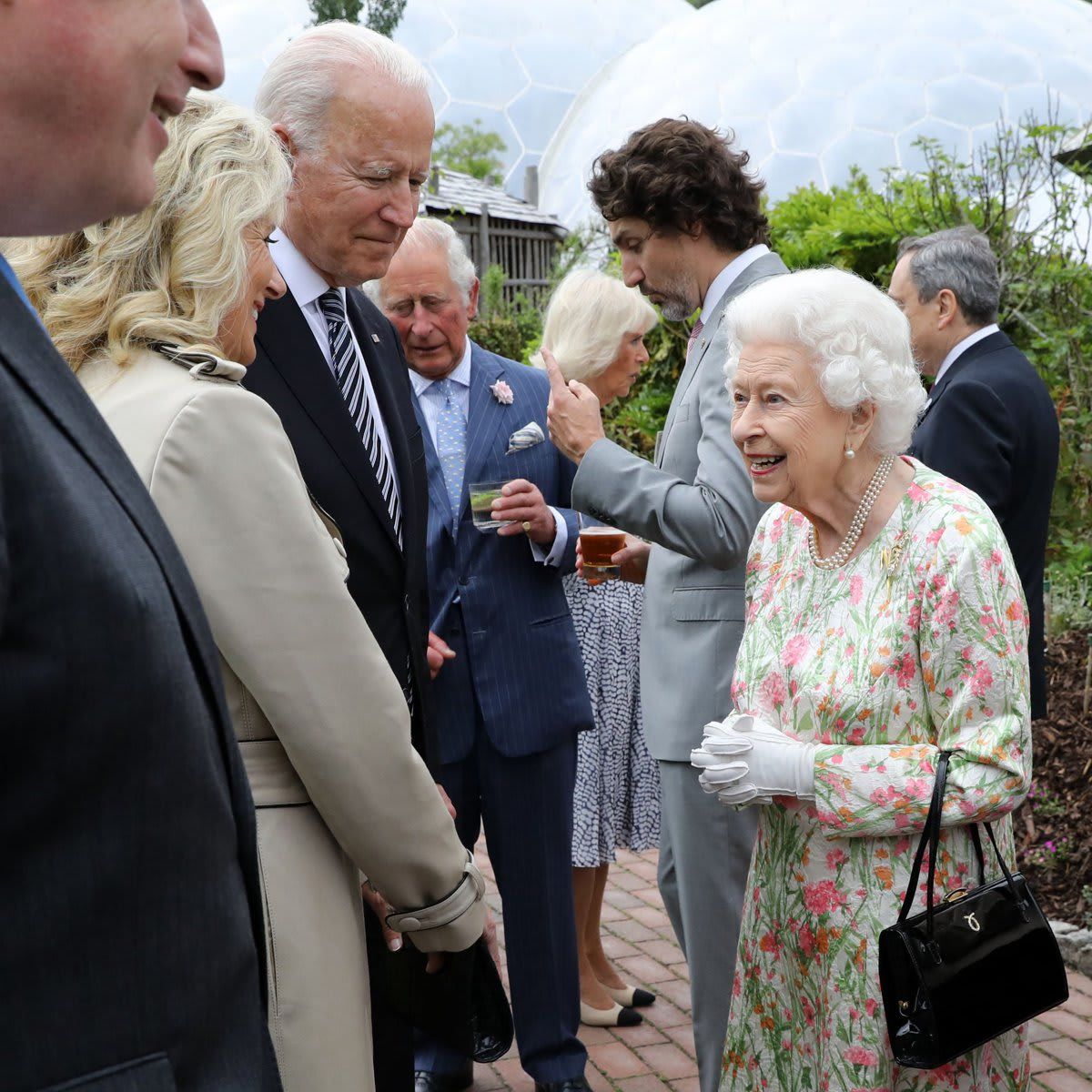 First Lady Dr. Jill Biden met Queen Elizabeth on June 11 at the Eden Project