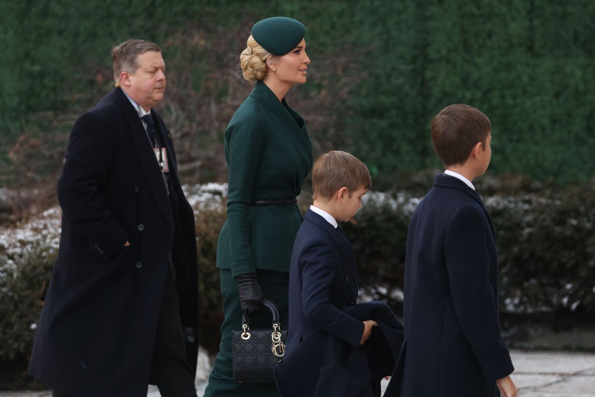 WASHINGTON, DC - JANUARY 20: Ivanka Trump arrives for mass at St. Johns Church ahead of the President-elect Donald Trump's inauguration on January 20, 2025 in Washington, DC. Donald Trump takes office for his second term as the 47th president of the United States. (Photo by Scott Olson/Getty Images)