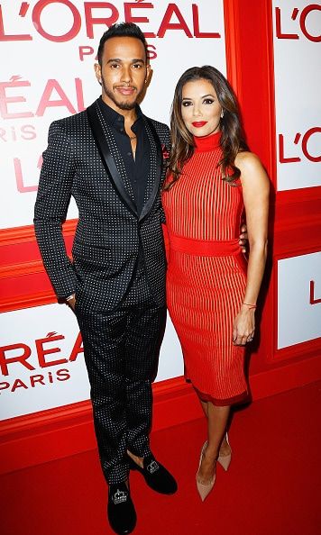 Lewis Hamilton and Eva Longoria were quite the duo at the L'Oreal party.
<br>
Photo: Getty Images