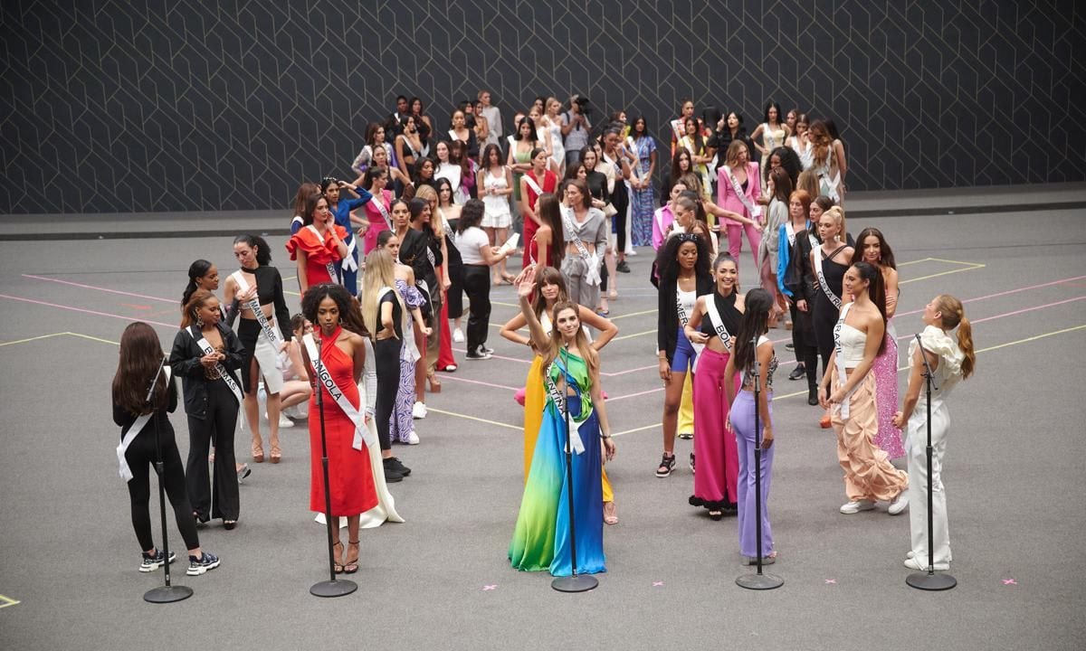 Miss Universe BTS rehearsals