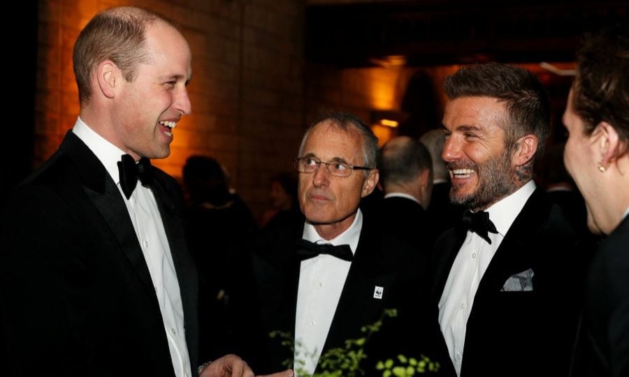 Prince William and David Beckham