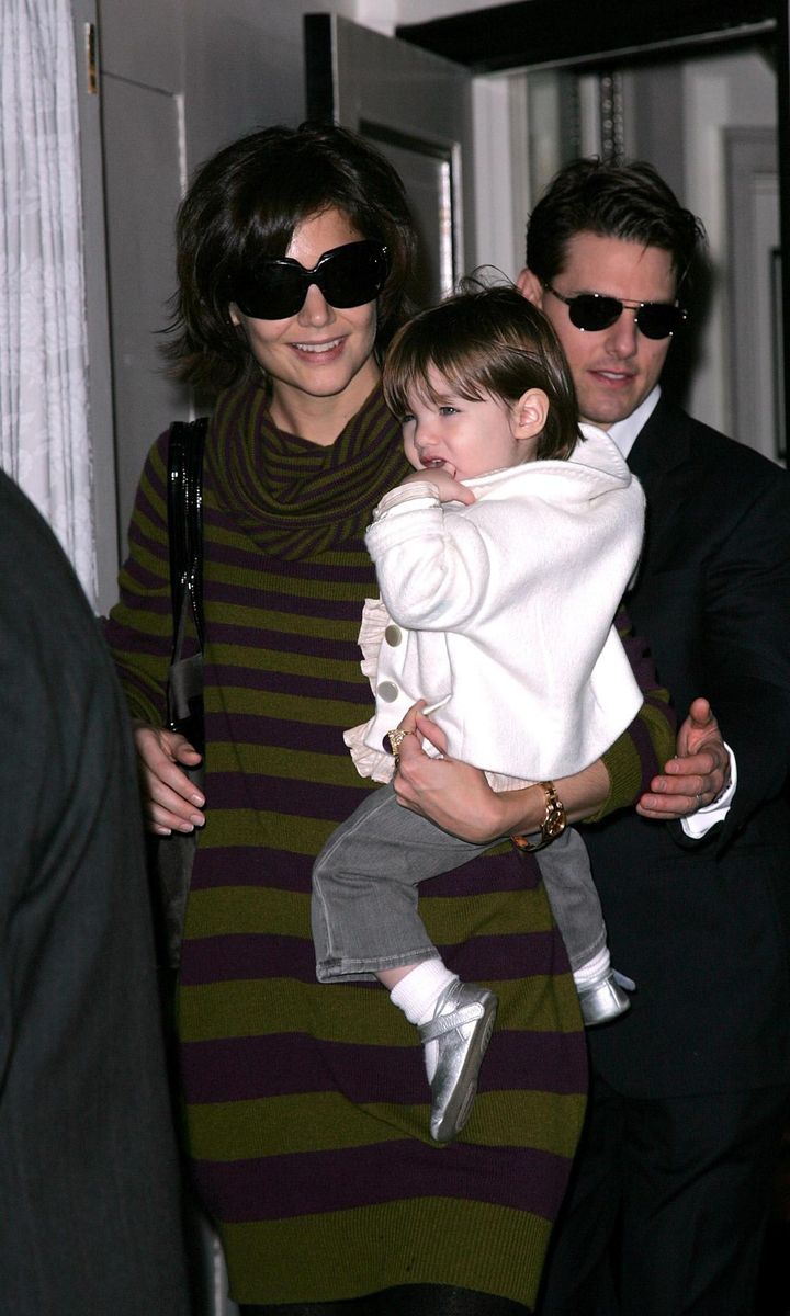 Tom Cruise, Katie Holmes and Suri Cruise Sighting in New York City   October 19, 2007