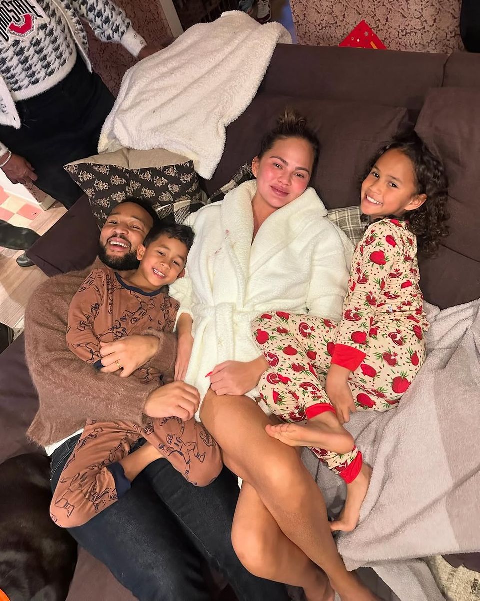 Chrissy Teigen coziest birthday/holiday  