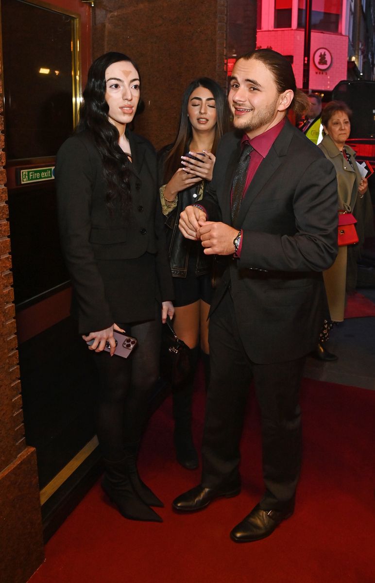 Jasroop Singh and Prince Jackson attend the press night performance of "MJ: The Musical" at the Prince Edward Theatre