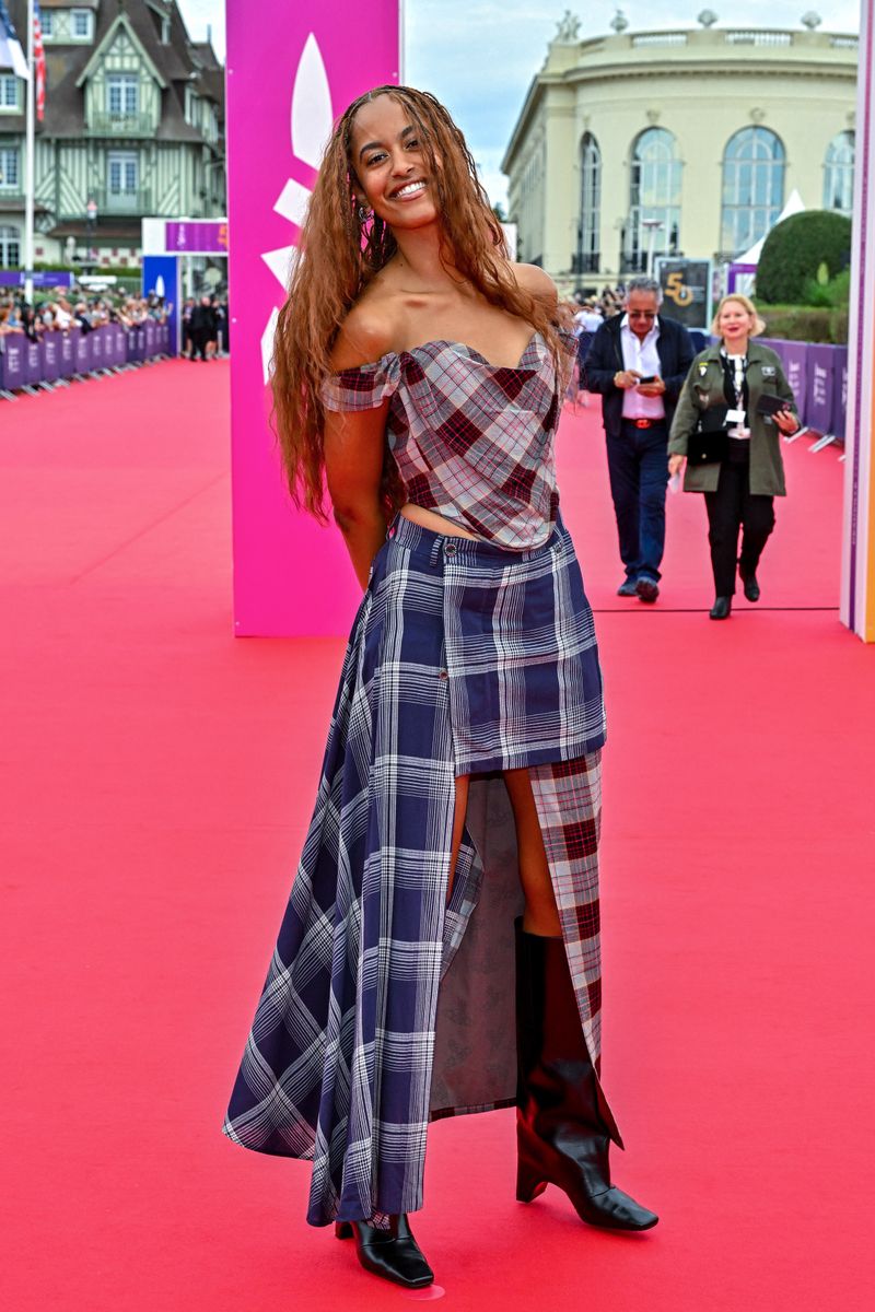 Malia Obama attending the opening ceremony of the 50th American Film Festival in Deauville, France. 