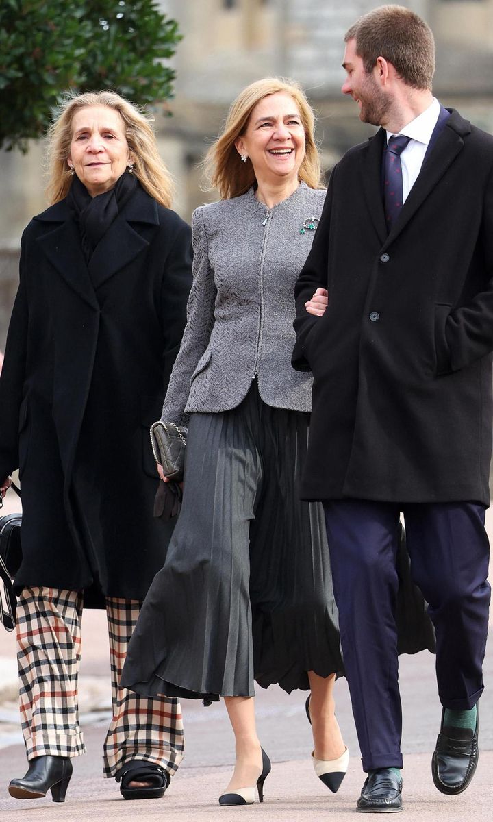 King Felipe's sisters Infanta Elena and Infanta Cristina were also in attendance