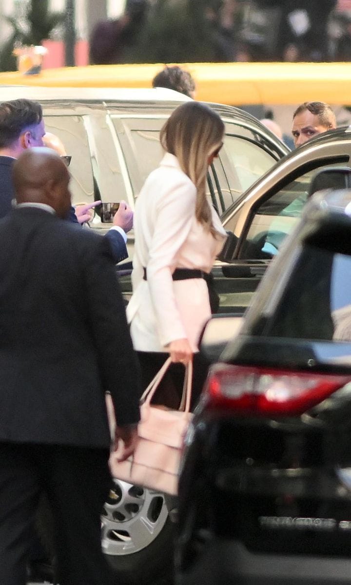 Melania Trump llega a Nueva York para mostras su apoyo incondicional a Donald Trump