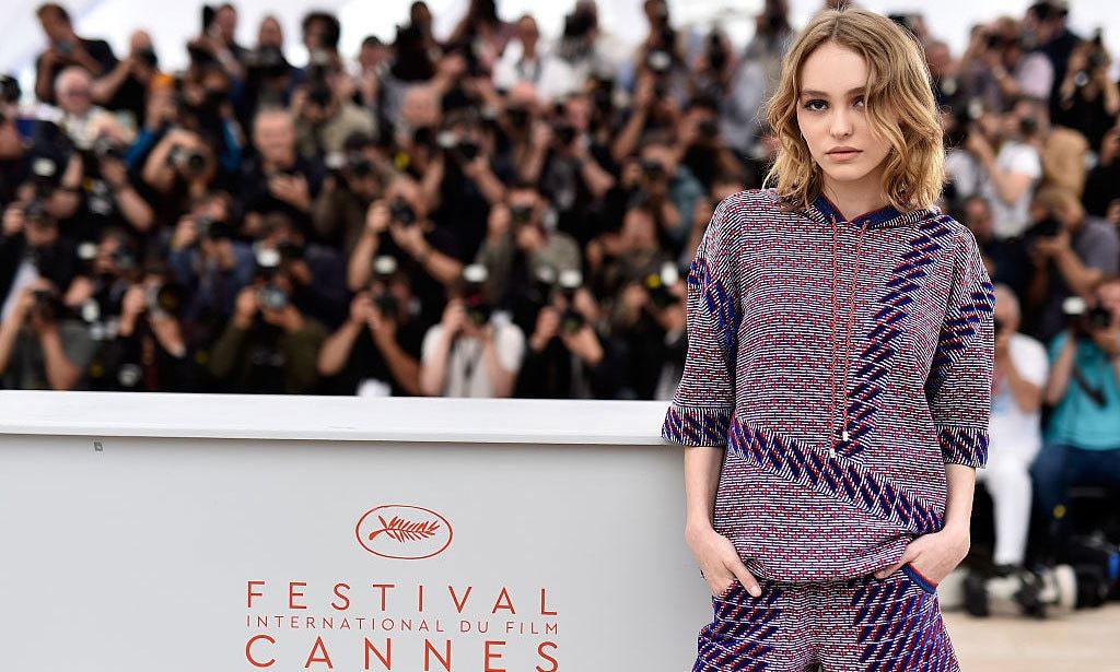 Model moment. <i>The Dancer</i> actress, Lily-Rose Depp, smized it up for the cameras in Cannes.
<br>
Photo: Getty Images