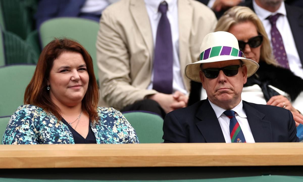 Prince Albert of Monaco attended Wimbledon on July 12 with Melanie Antoinette de Massy